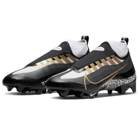 Nike Vapor Edge Pro 360 Safari Black Gold Football Cleats Mens Sz 14 DQ3670-002 - Picture 1 of 8